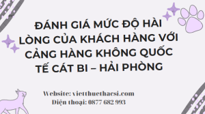 Luận văn Mức độ hài lòng của khách hàng với Cảng hàng không