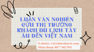 Luận văn Giải pháp thị trường phát triển du lịch Tây Âu