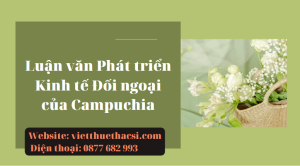 Luận văn Phát triển Kinh tế Đối ngoại của Campuchia