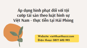 Khóa luận giải pháp áp dụng hình phạt đối với tội cướp tài sản