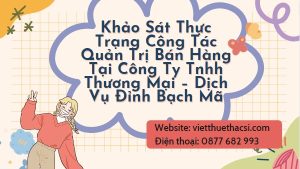 Khóa luận: Tình hình hoạt động công tác quản trị Công ty Đỉnh Bạch Mã