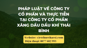 Khóa luận Thực trạng áp dụng luật tại công ty xăng dầu Dầu khí Thái Bình