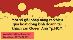 Khóa luận: Nâng cao hiệu quả hoạt động kinh doanh tại khách sạn
