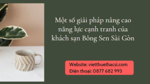 Khóa luận: Hoạt động nâng cao năng lực cạnh tranh của khách sạn