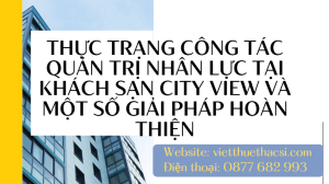 Khoá luận: Giải pháp nâng cao quản trị nhân lực tại khách sạn